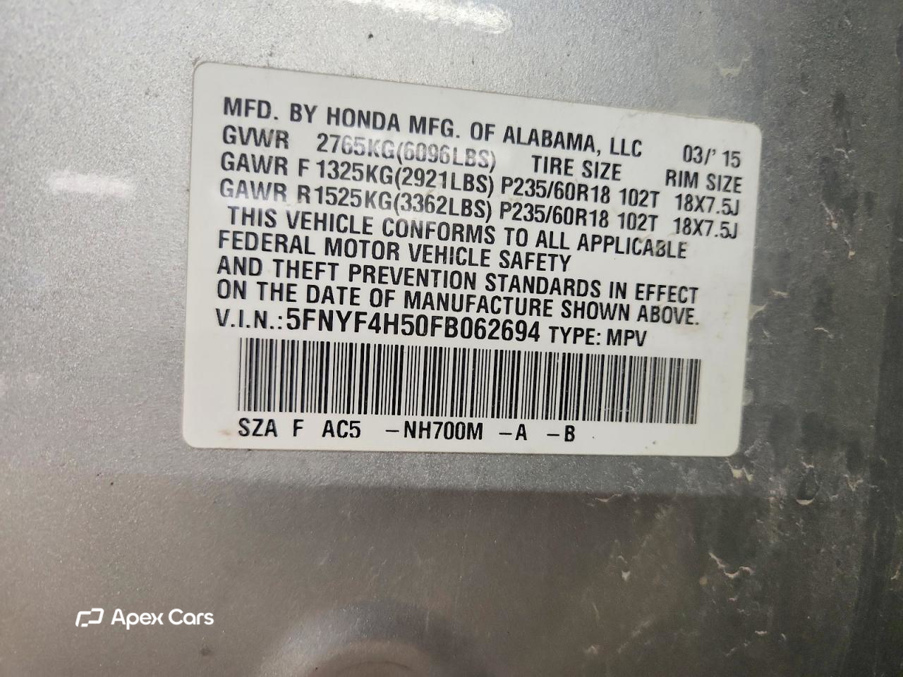 Honda Pilot 2015