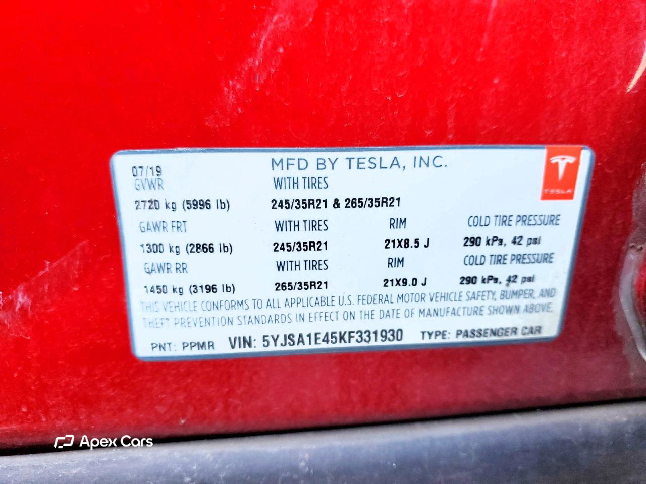Tesla Model S 2019