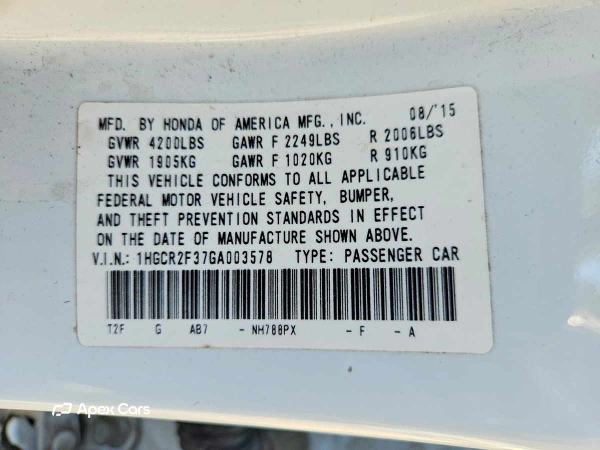 Honda Accord 2016
