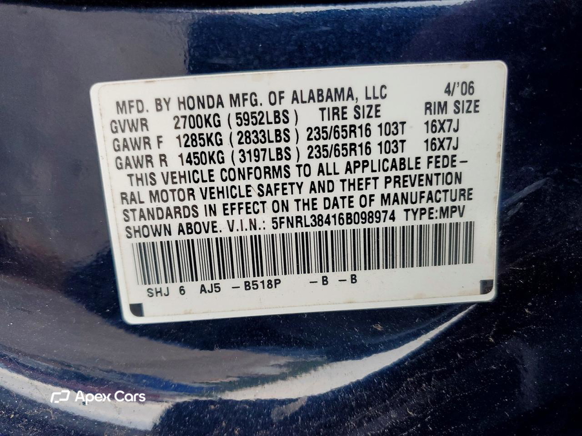 Honda Odyssey 2006