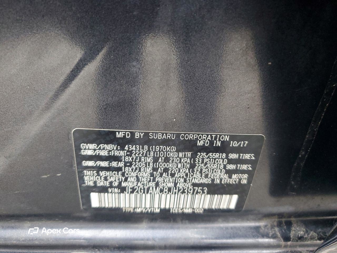 Subaru XV 2018