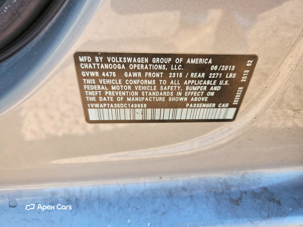 Volkswagen Passat 2013