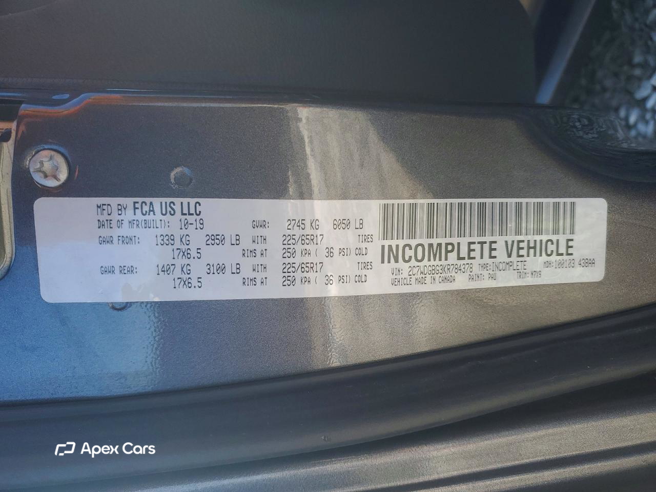 Dodge Caravan 2019