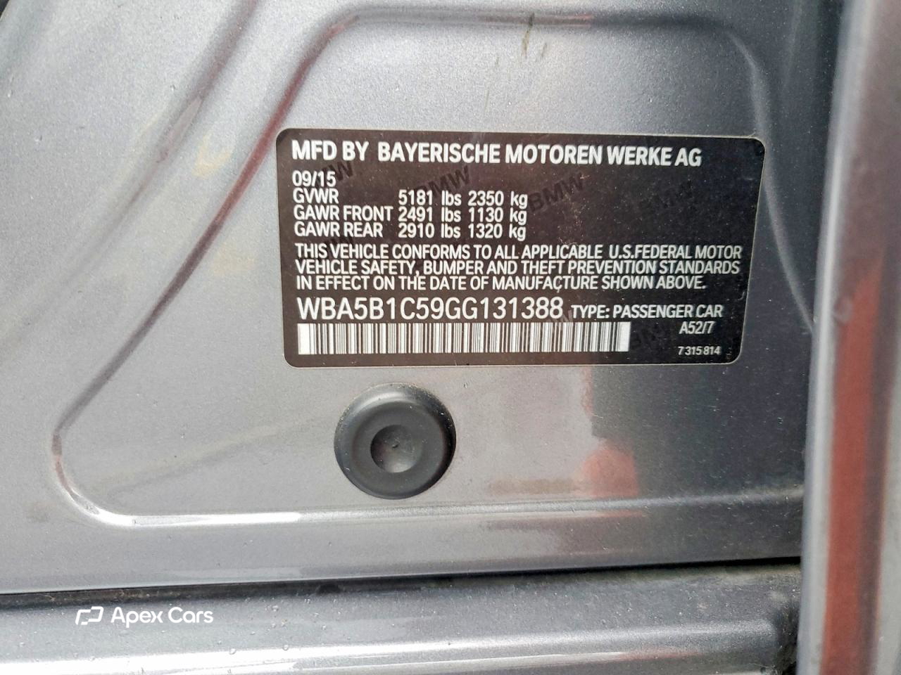 BMW Series 5 2016