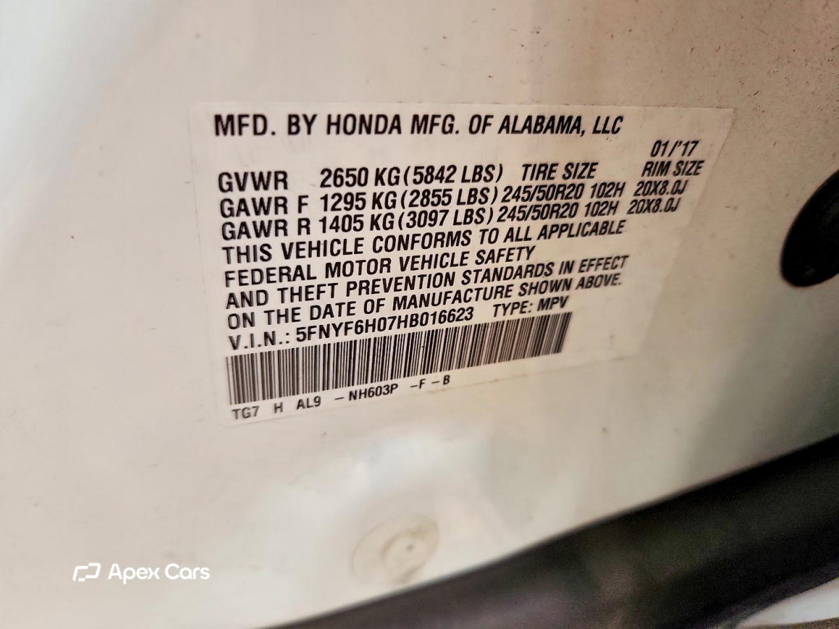 Honda Pilot 2017