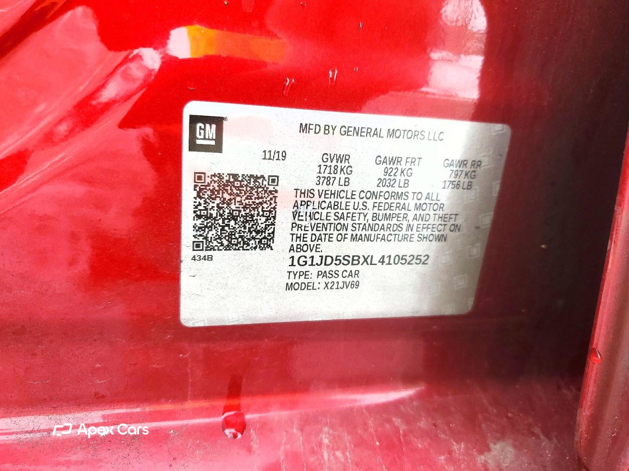 Chevrolet Sonic 2020