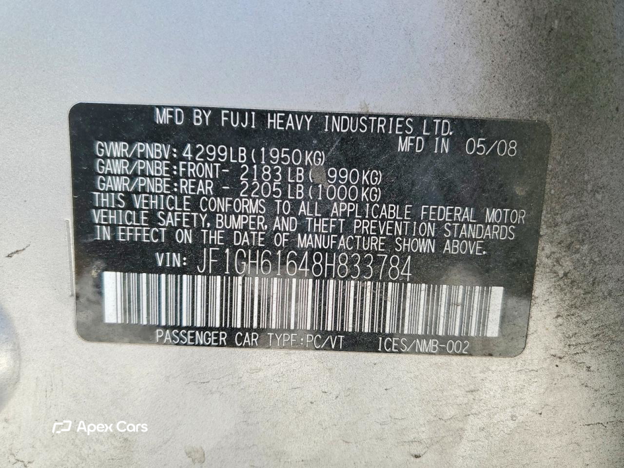 Subaru Impreza 2008