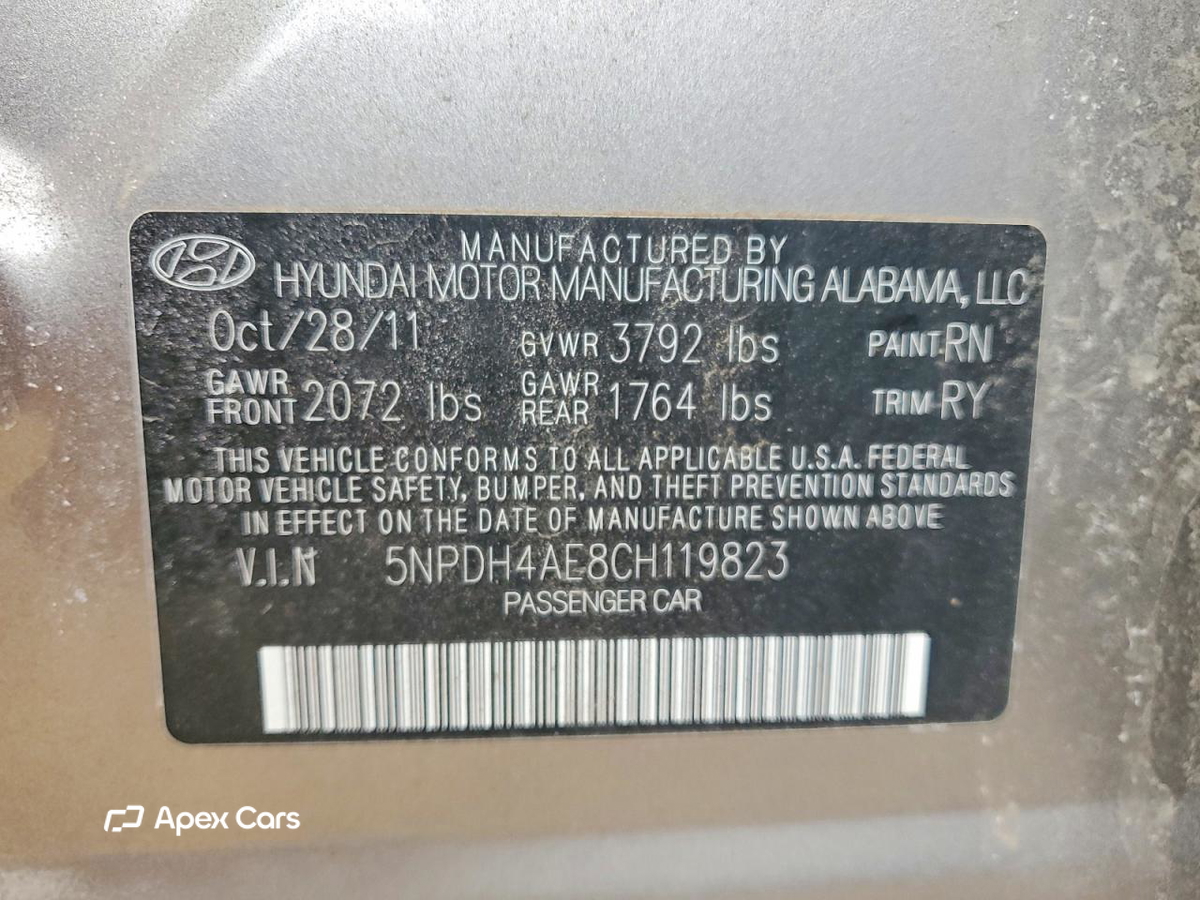 Hyundai Elantra 2012