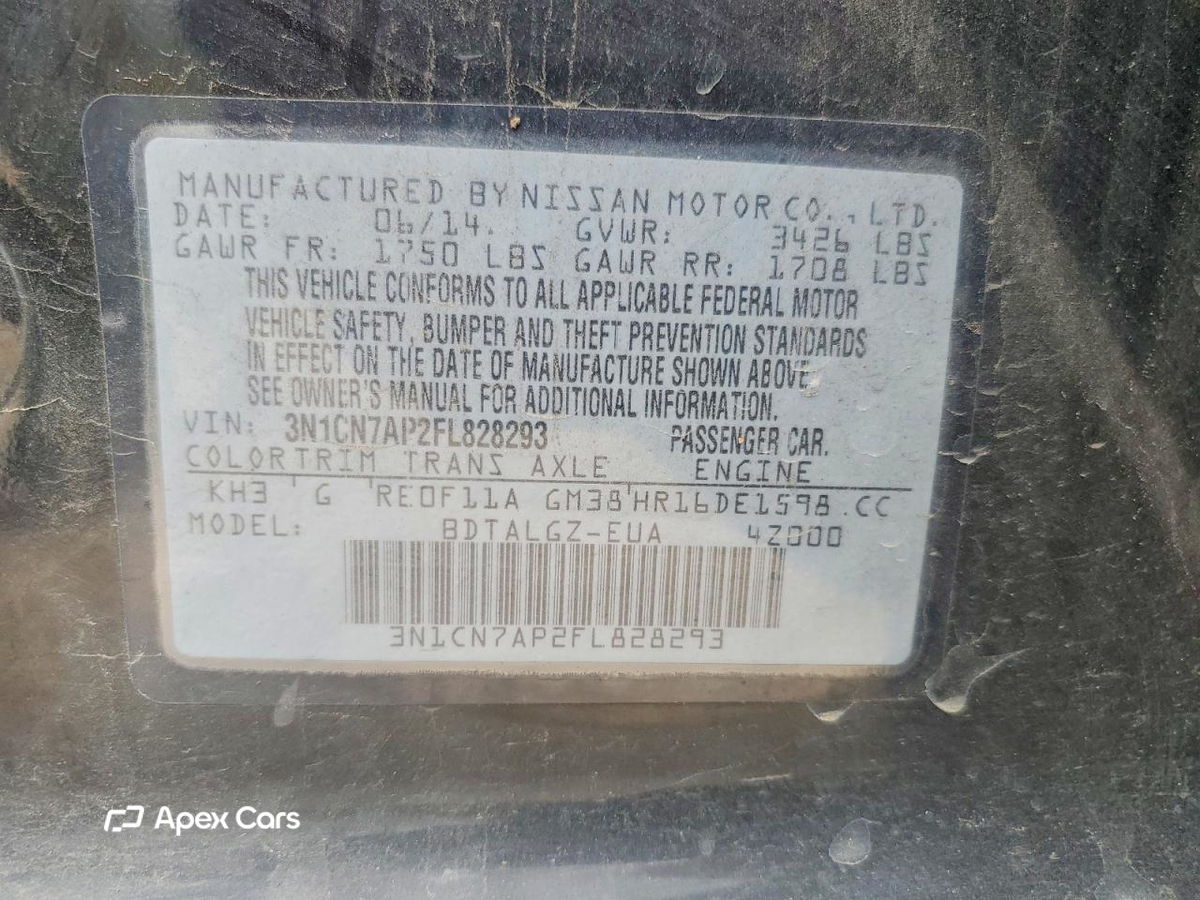 Nissan Versa 2015