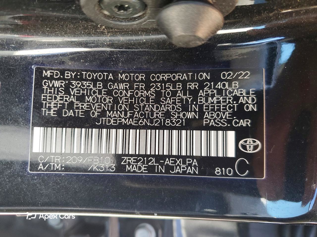 Toyota Corolla 2022