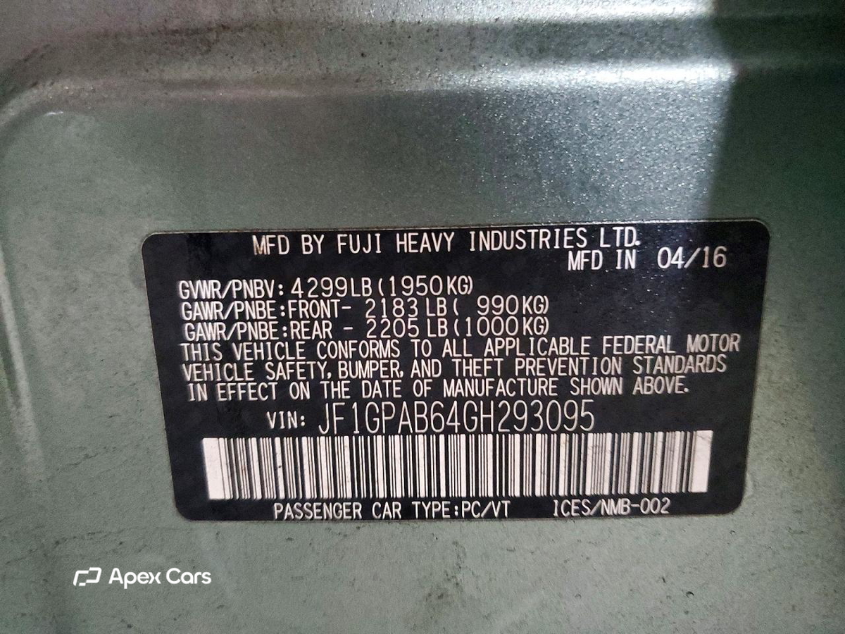 Subaru Impreza 2016