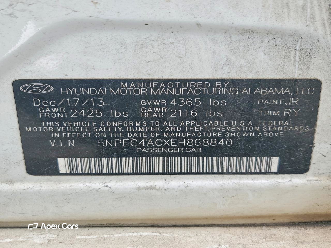 Hyundai Sonata 2014