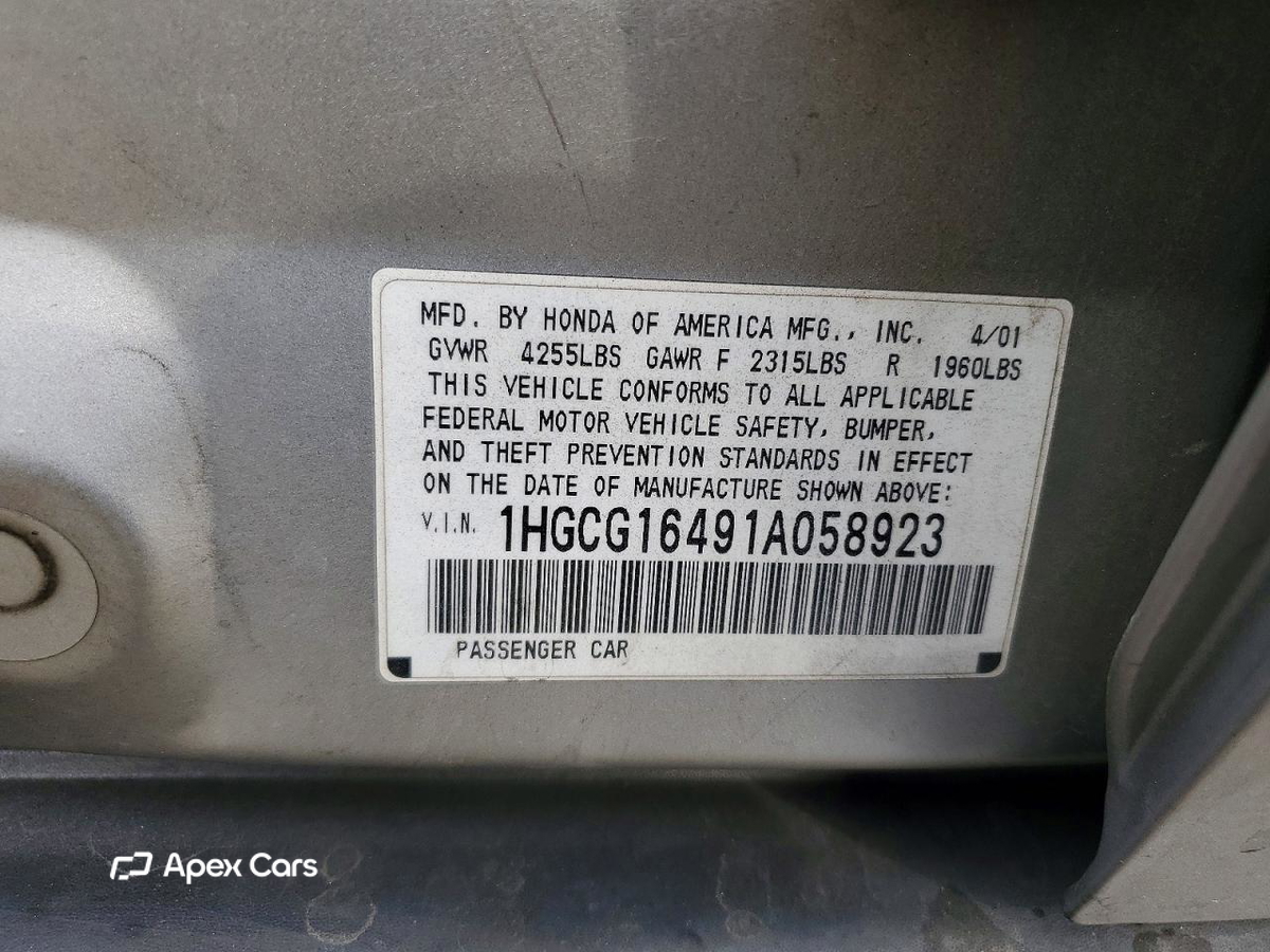 Honda Accord 2001