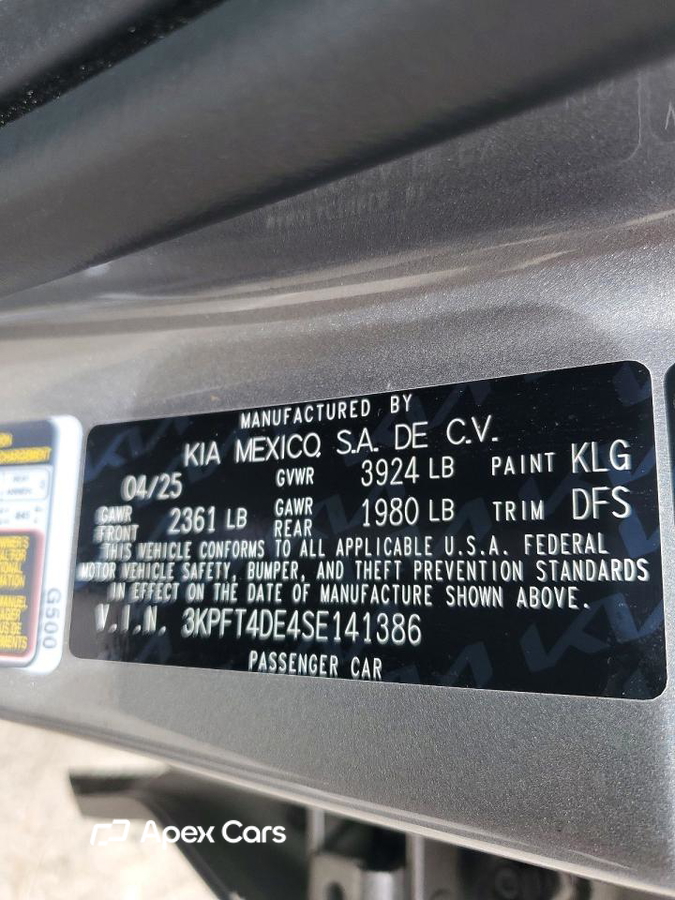 Kia K4 2025