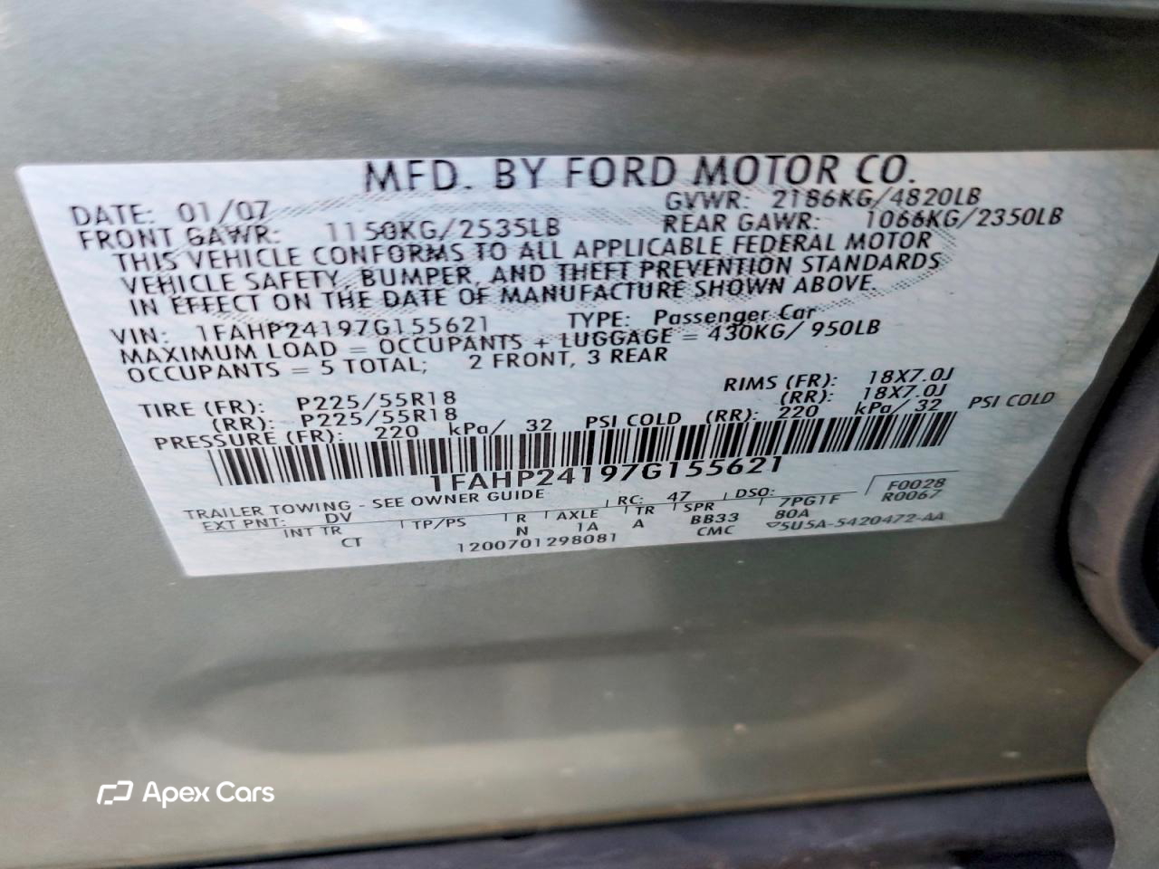 Ford Five Hundred 2007