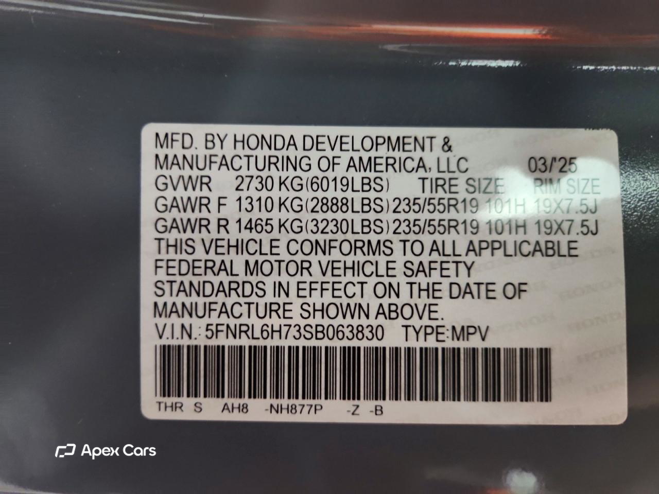 Honda Odyssey 2025