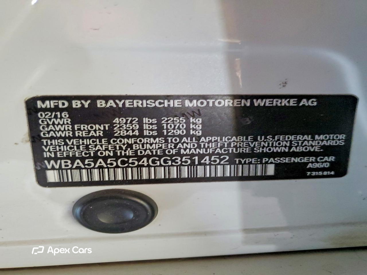 BMW Series 5 2016