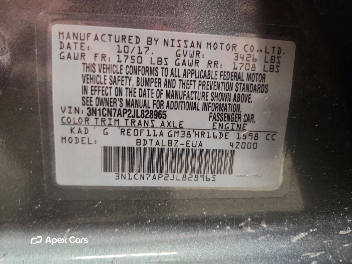 Nissan Versa 2018