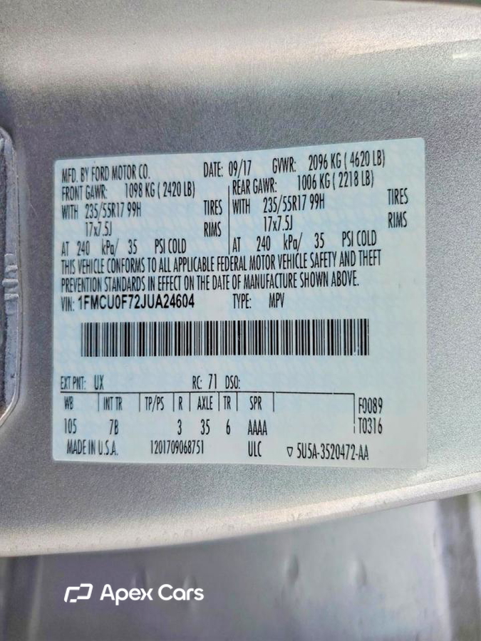 Ford Escape 2018