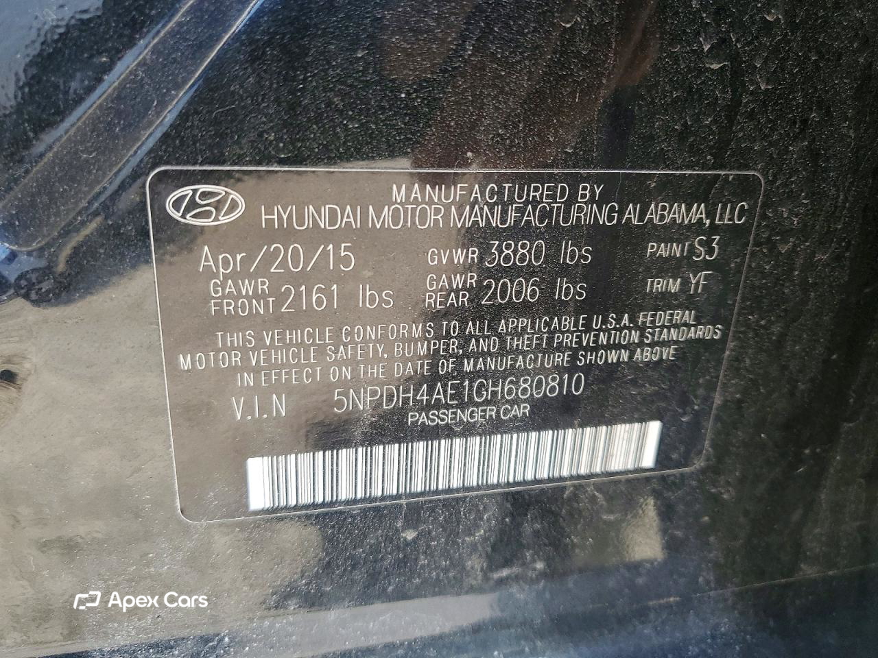 Hyundai Elantra 2016