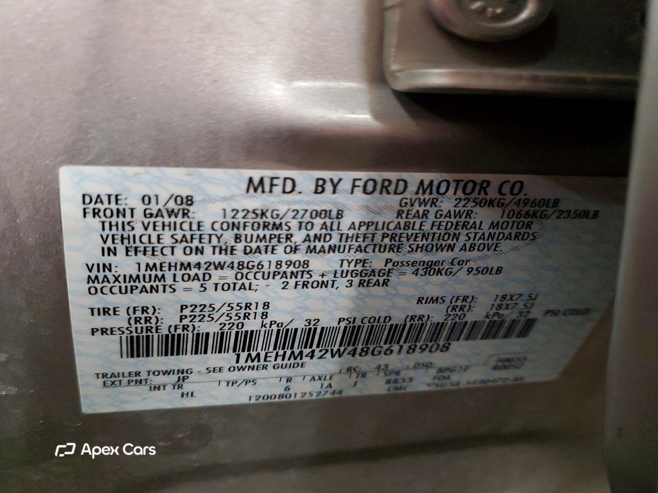 Mercury Sable 2008