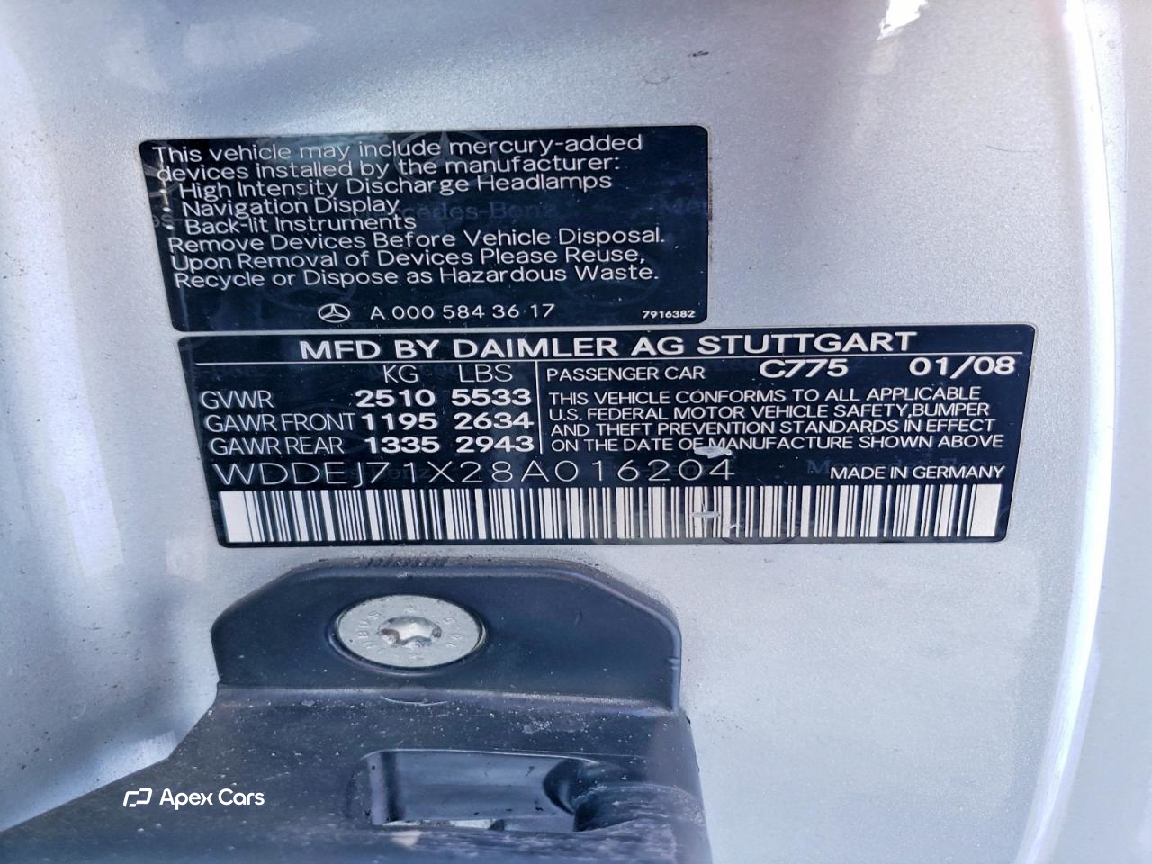 Mercedes-Benz CL-klasse 2008