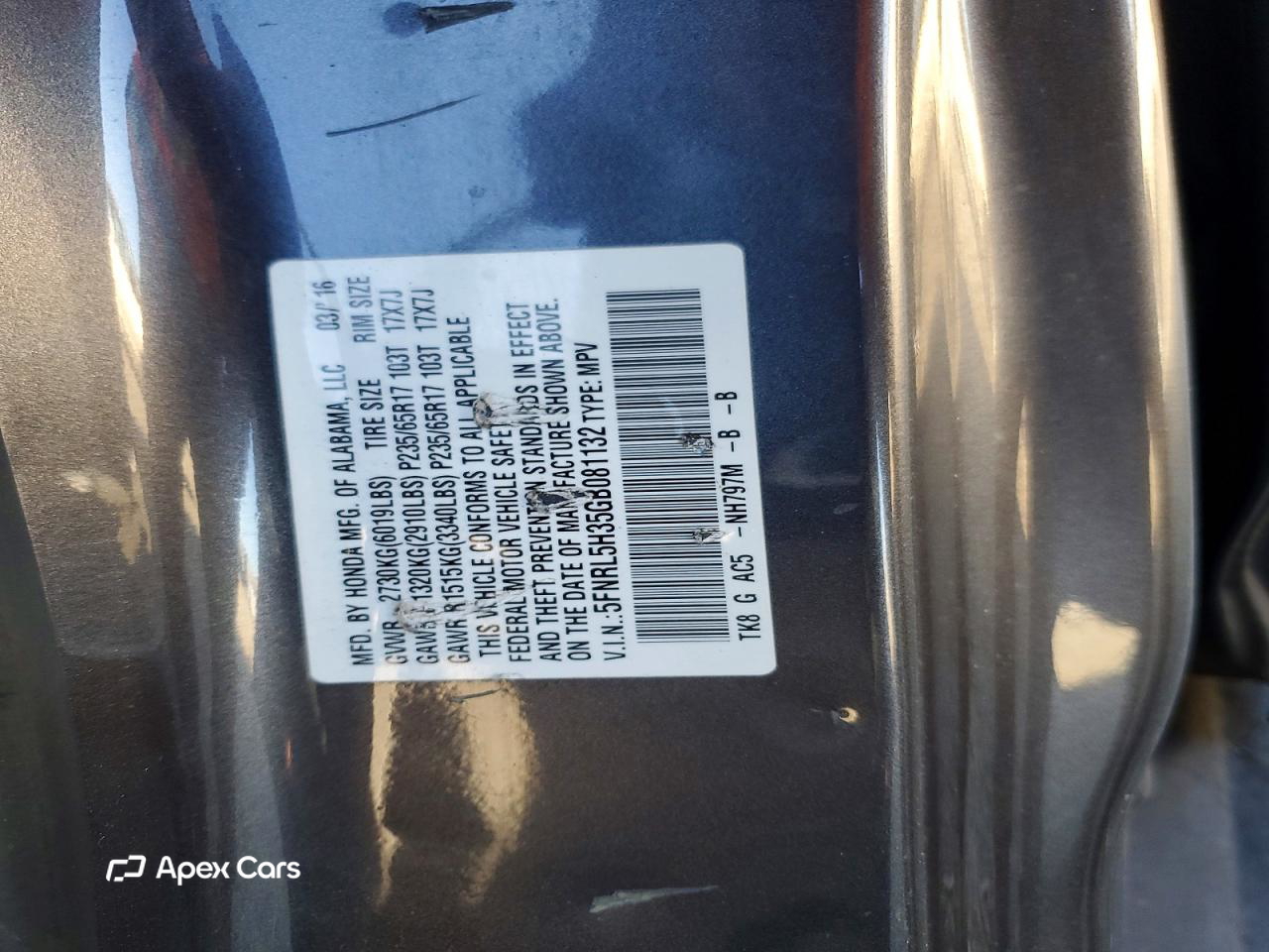 Honda Odyssey 2016