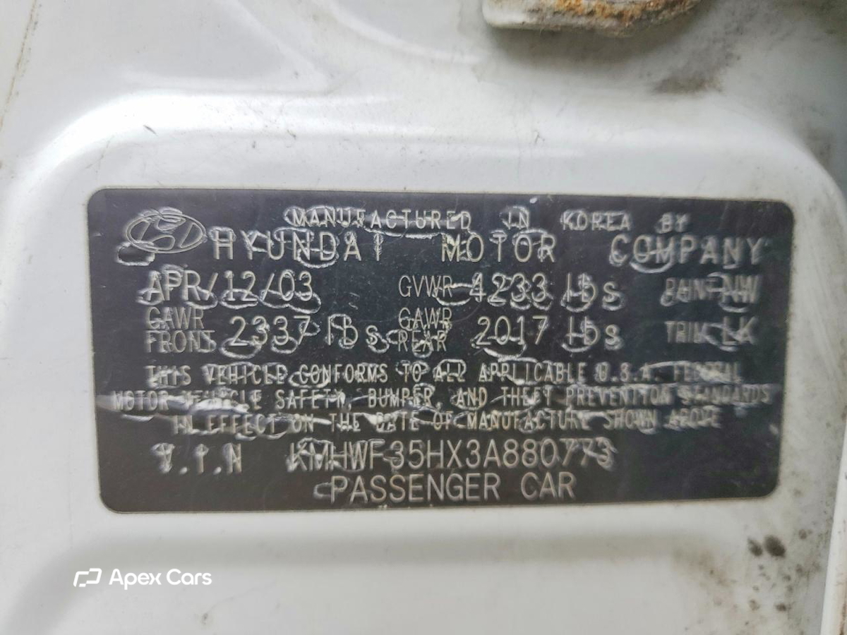 Hyundai Sonata 2003