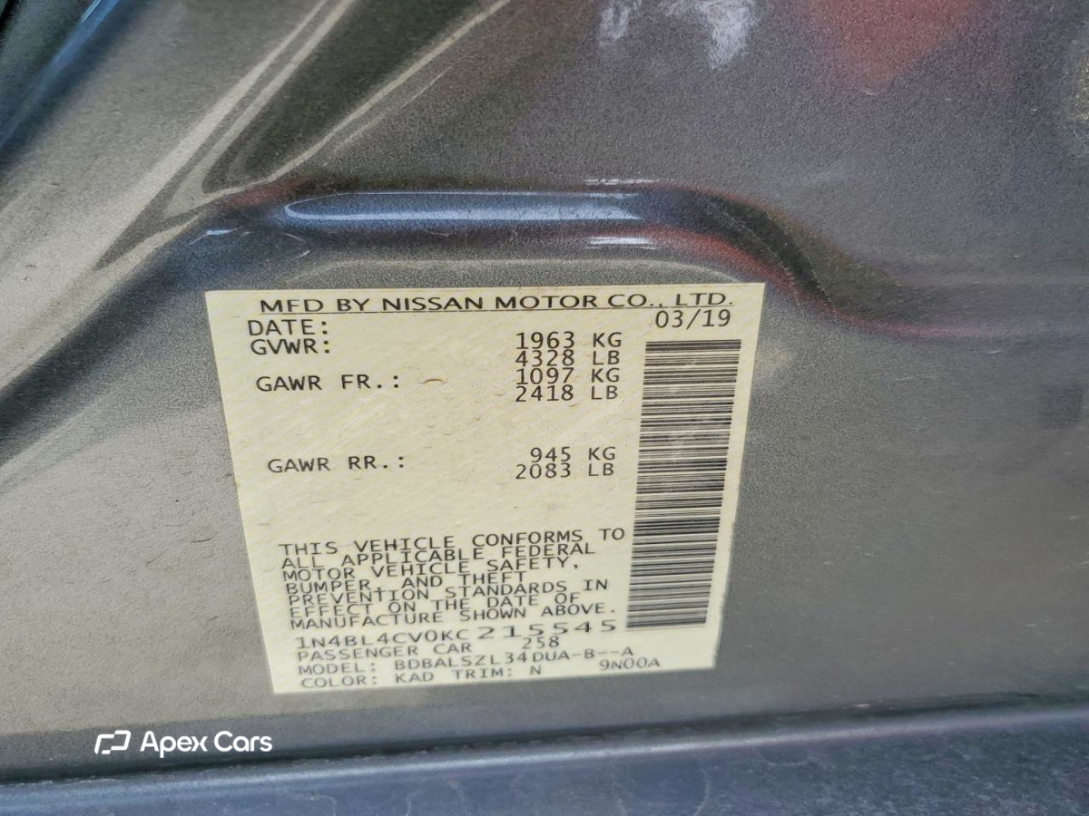 Nissan Altima 2019