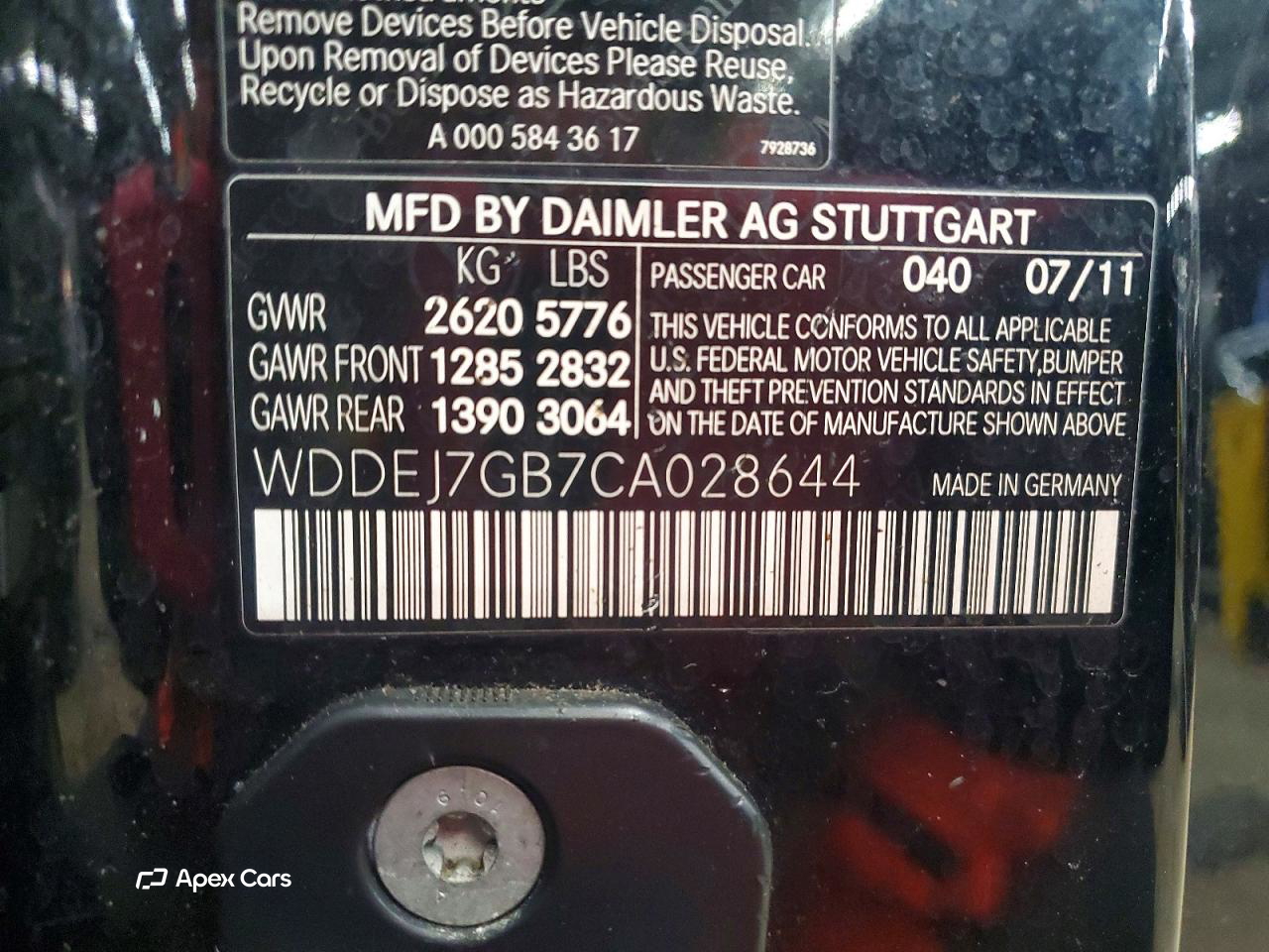 Mercedes-Benz CL-klasse 2012