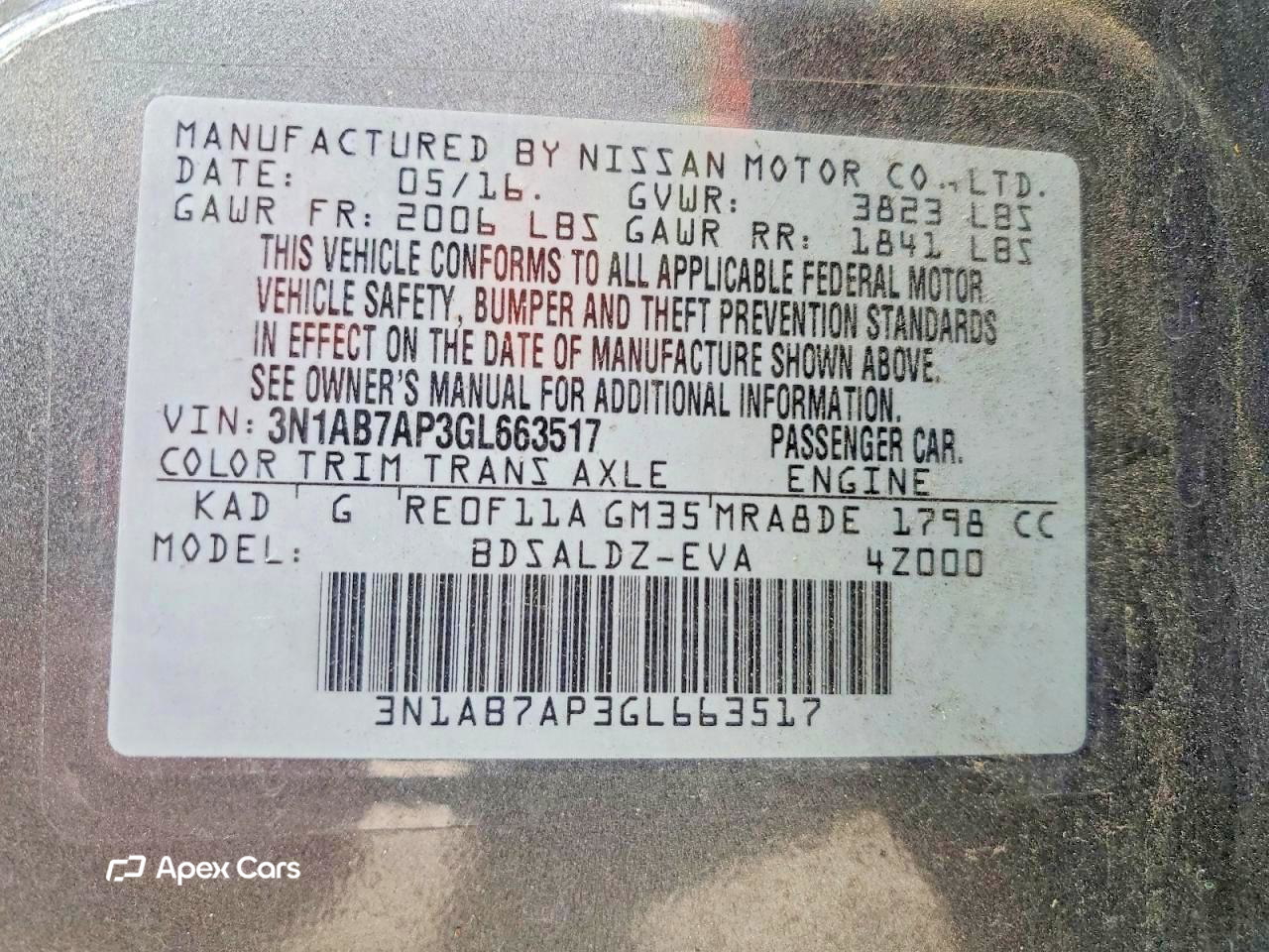 Nissan Sentra 2016