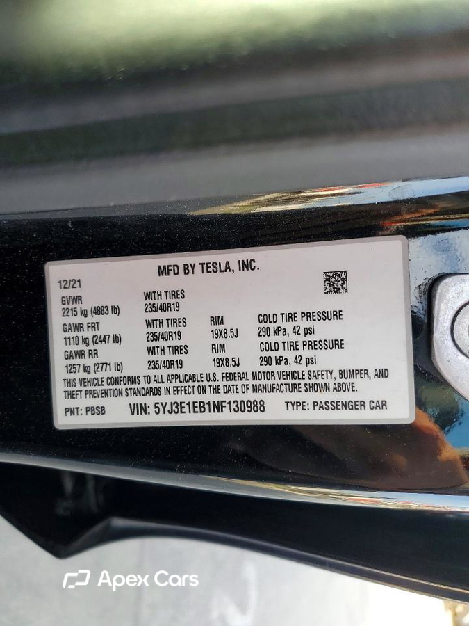 Tesla Model 3 2022