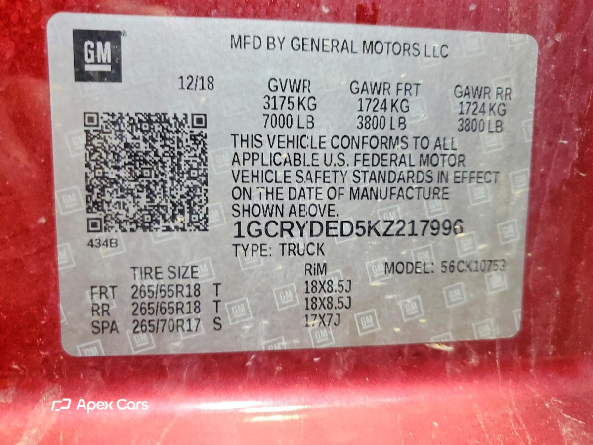 Chevrolet Silverado 2019