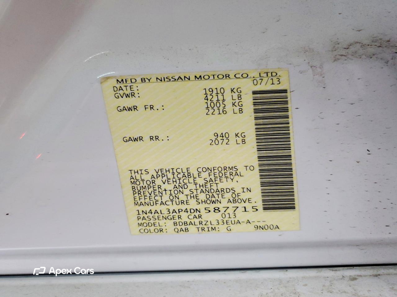Nissan Altima 2013