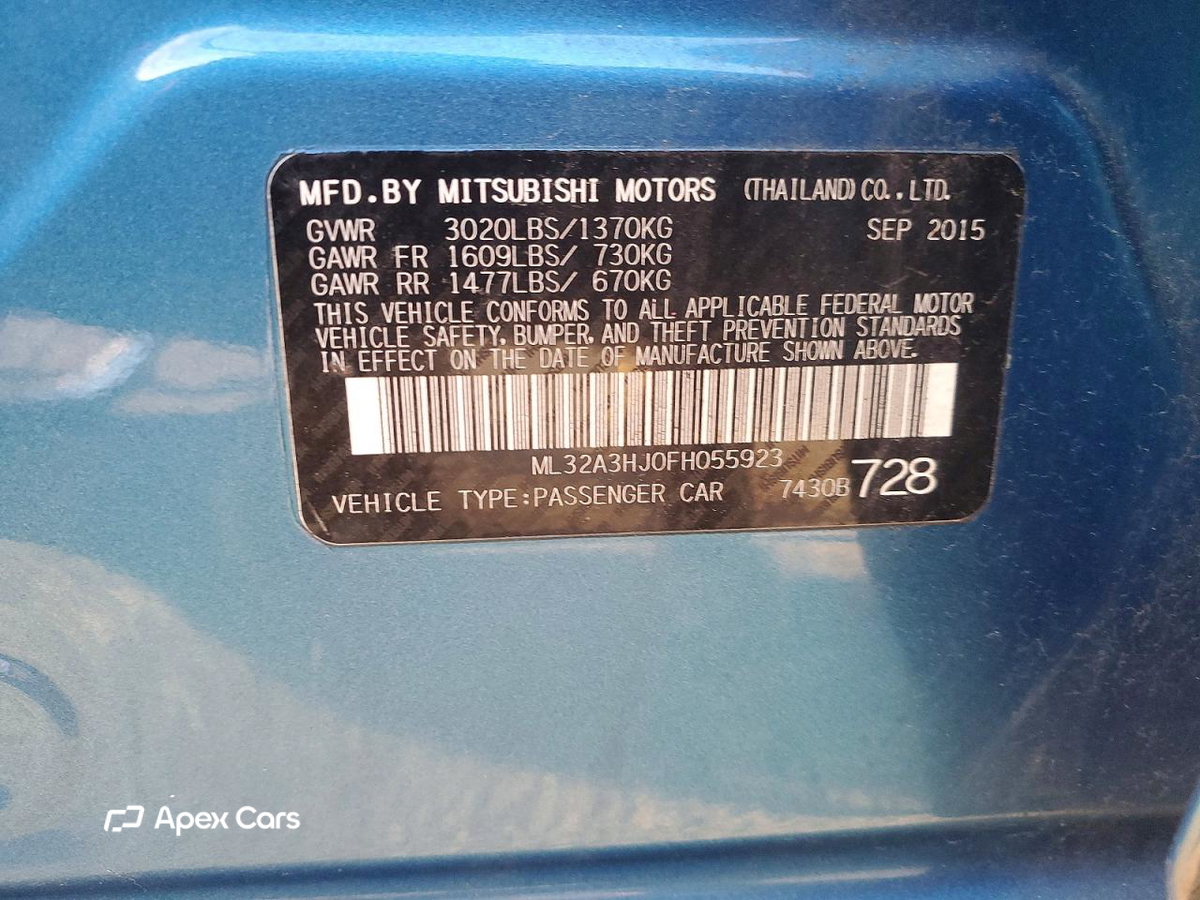 Mitsubishi Mirage 2015