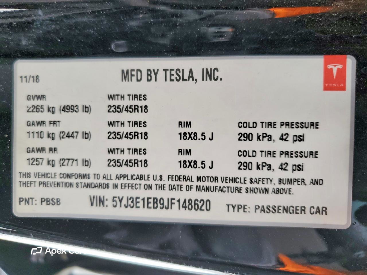 Tesla Model 3 2018