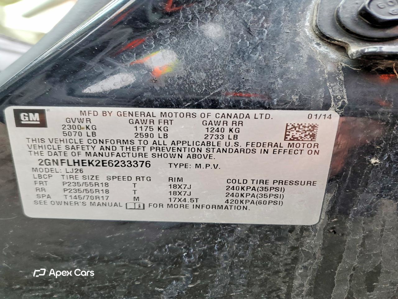 Chevrolet Equinox 2014