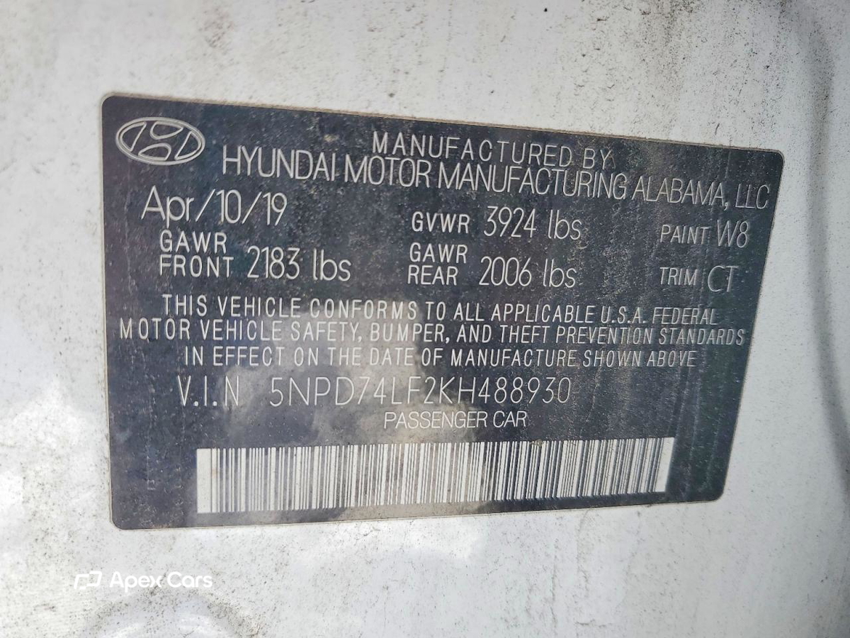 Hyundai Elantra 2019