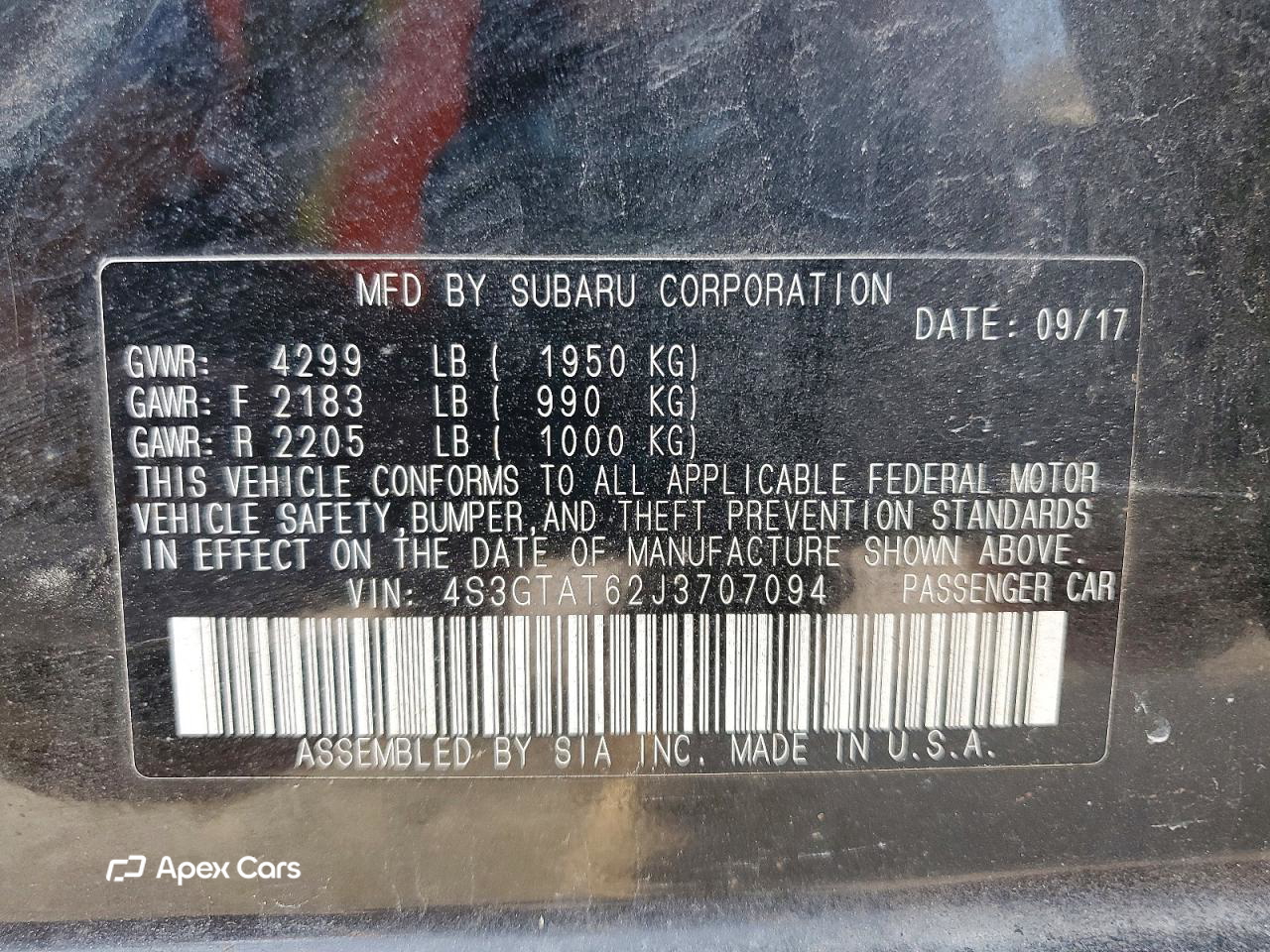 Subaru Impreza 2018