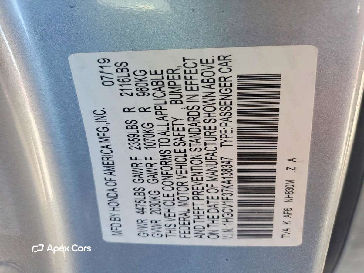 Honda Accord 2019