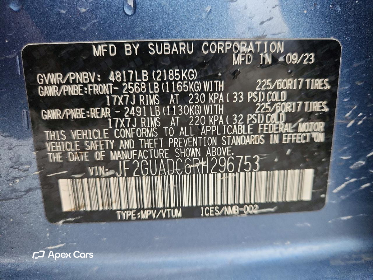 Subaru XV 2024
