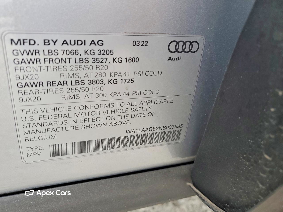 Audi e-tron 2022