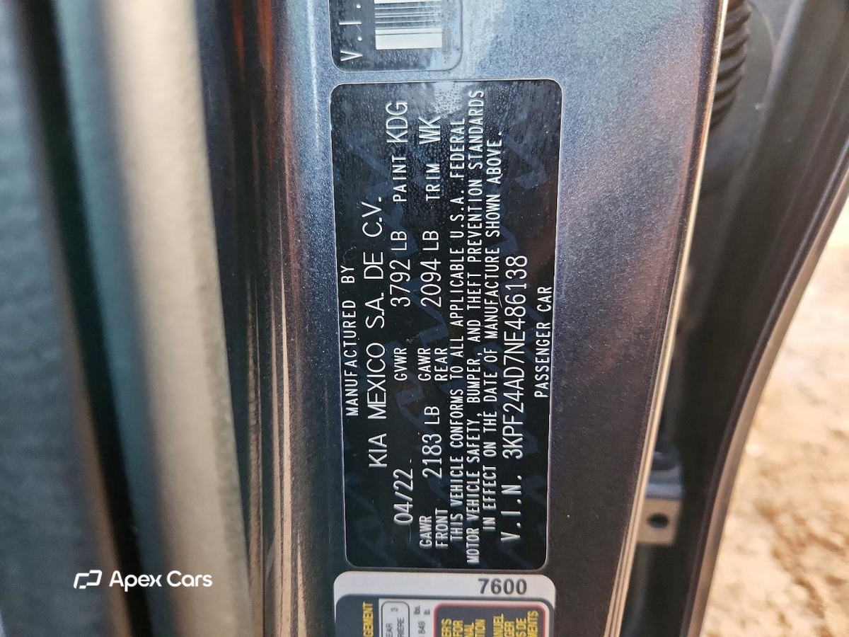 Kia Forte 2022