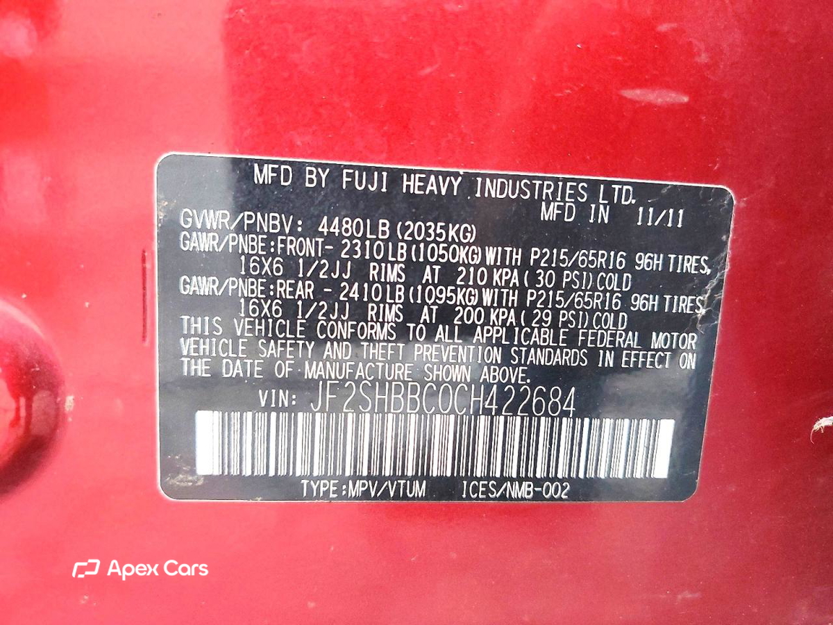 Subaru Forester 2012