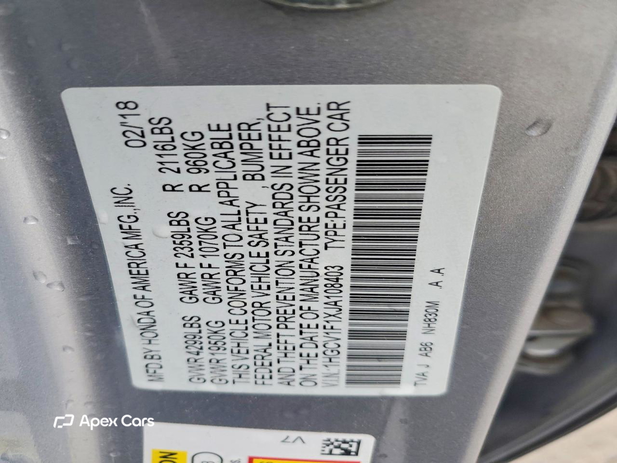 Honda Accord 2018