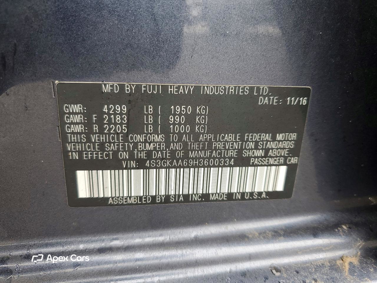 Subaru Impreza 2017