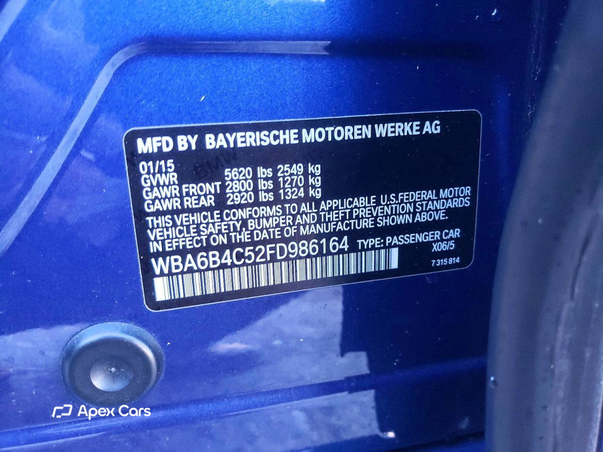 BMW Series 6 2015