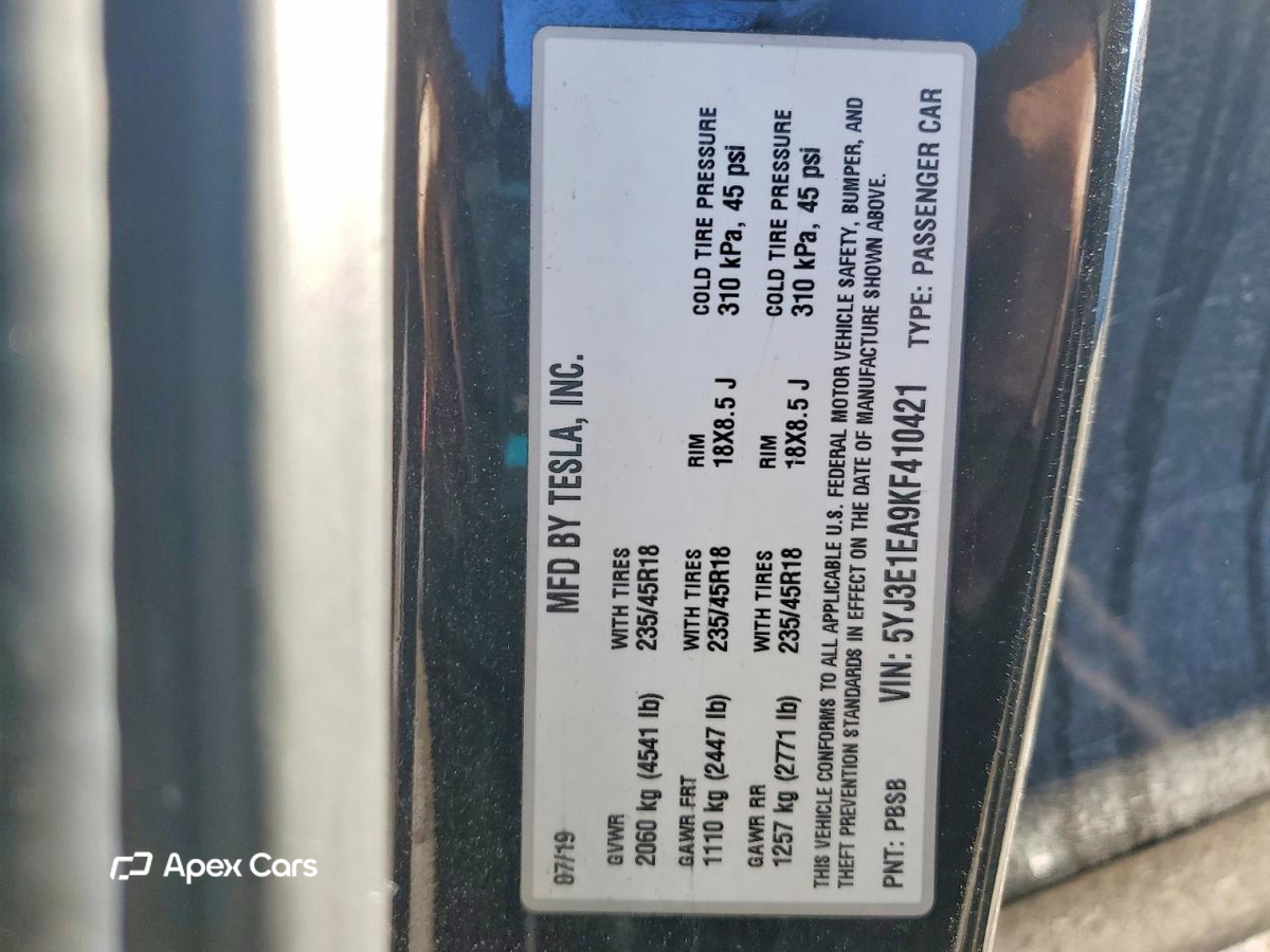 Tesla Model 3 2019