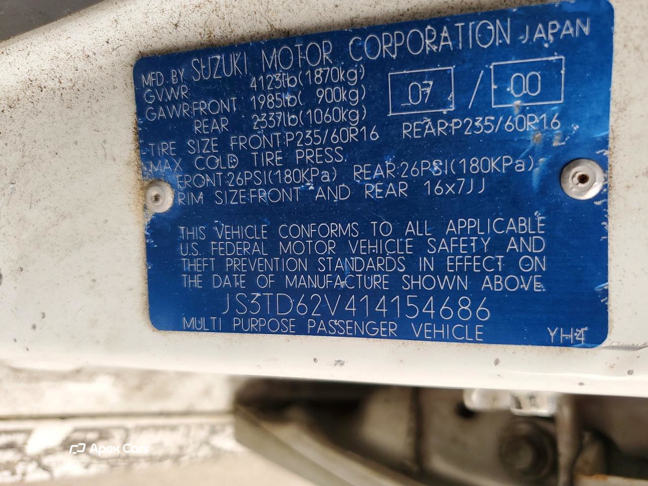 Suzuki Grand Vitara 2001