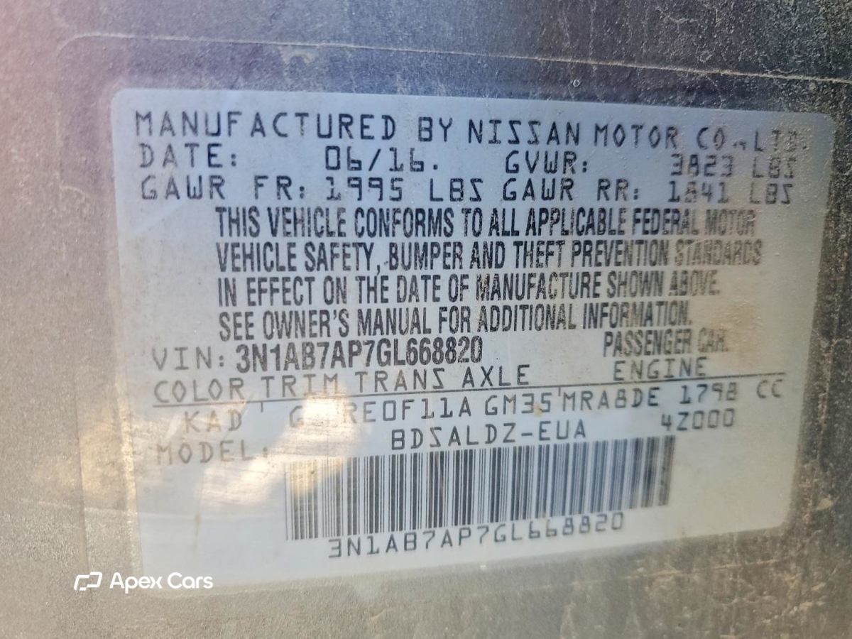 Nissan Sentra 2016